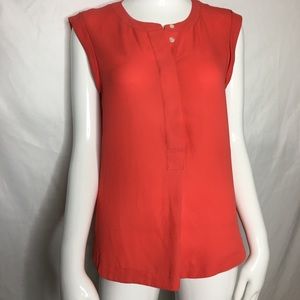 I crew sleeveless button down blouse
